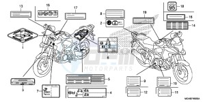 VFR1200XDLE CrossTourer ED drawing CAUTION LABEL