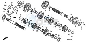 XL700VAB TRANSALP E drawing TRANSMISSION