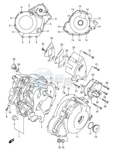 SV1000 (E2) drawing CRANKCASE COVER