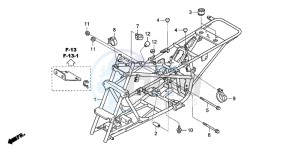 TRX90EX SPORTRAX90 drawing FRAME BODY