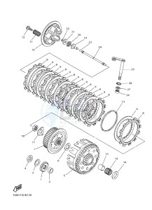 YZ250F (1SM1 1SM2 1SM3 1SM4) drawing CLUTCH