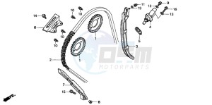 CBR600SE drawing CAM CHAIN/TENSIONER