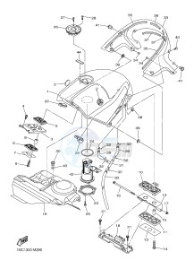 FJR1300A FJR1300A ABS (1MC9 1MCA 1MCB) drawing FUEL TANK