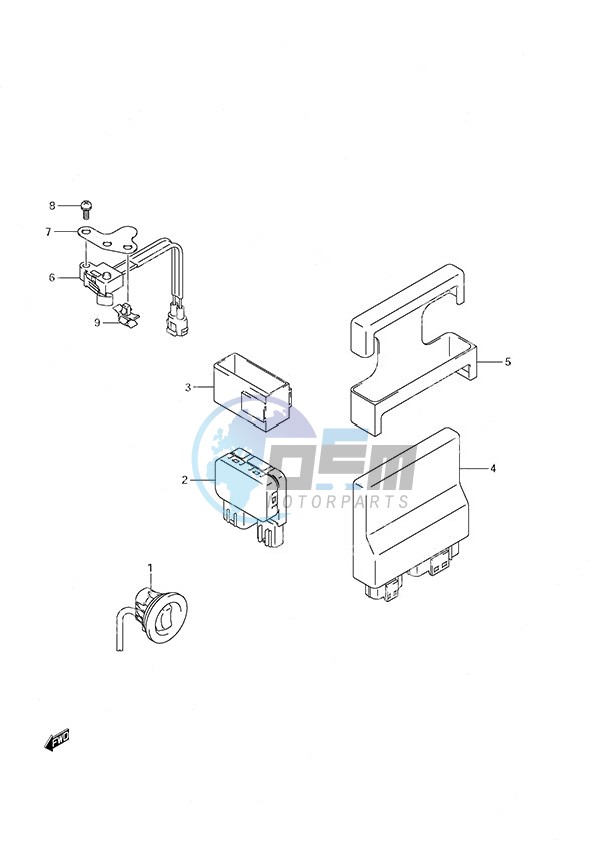 PTT Switch/Engine Control Unit