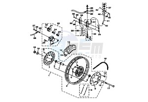 XT X 125 drawing REAR WHEEL