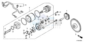 SH125B drawing STARTING MOTOR