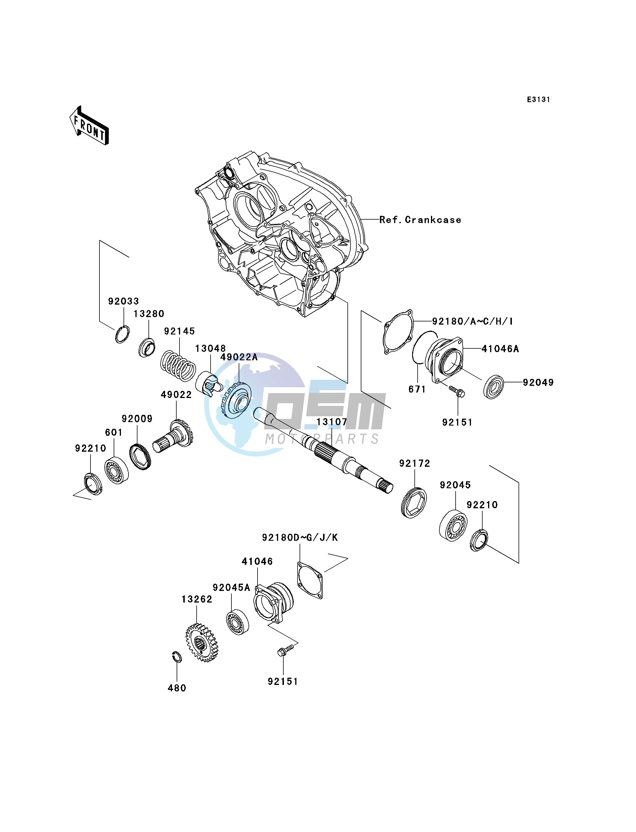 FRONT BEVEL GEAR