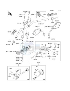 ZR 1000 B [Z1000 EUROPEAN] (B7F-B9F) B7F drawing HANDLEBAR