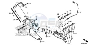 CBR1000S1H 2ED - (2ED) drawing EXHAUST MUFFLER