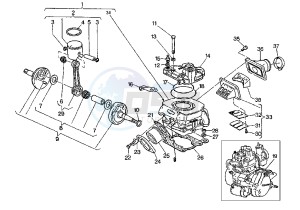 MITO EV 6 MARCE 125 drawing CRANKSHAFT-CYLINDER