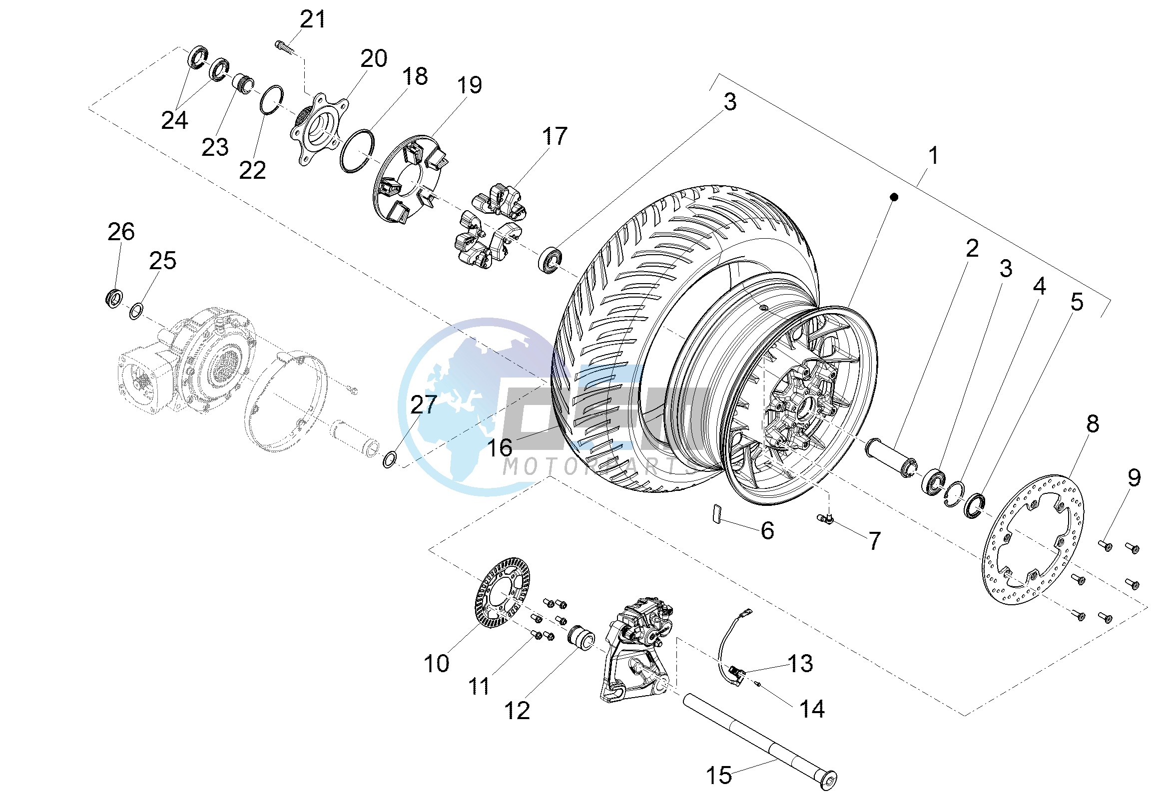 Rear wheel