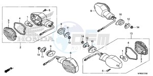 CB1000RD CB1000R UK - (E) drawing WINKER