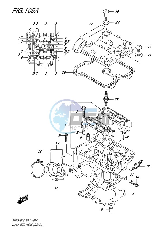 CYLINDER HEAD (REAR)