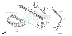 CBR1000RAA F / ABS CMF drawing INJECTOR