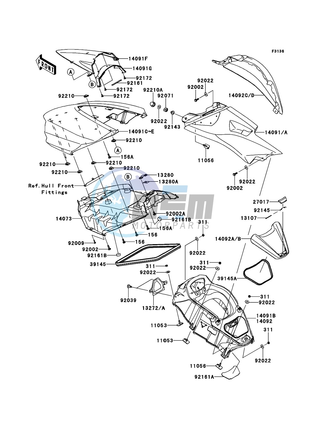 Hull Middle Fittings