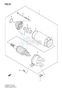 UH200 BURGMAN EU drawing STARTING MOTOR