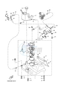 YPR400RA XMAX 400 ABS EVOLIS 400 ABS (1SDG) drawing FUEL TANK