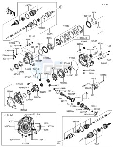 BRUTE FORCE 750 4x4i EPS KVF750HFF EU drawing Drive Shaft-Front