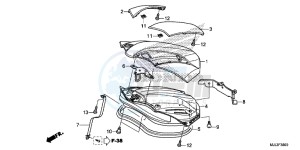 NC700XDE NC700XD 2ED - (2ED) drawing LUGGAGE LID