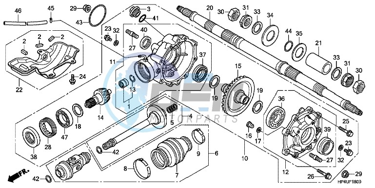 RIGHT CRANKCASE COVER (NC750S/SA)