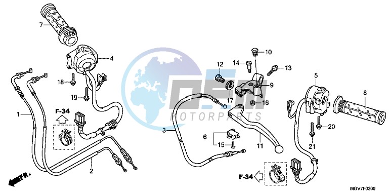 HANDLE LEVER/SWITCH/CABLE