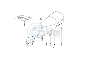 Granturismo 200 L UK drawing Saddle - Tool roll