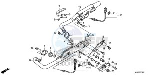 VT750C2SE Shadow - VT750C2S-E UK - (E) drawing EXHAUST MUFFLER (VT750CS/ C2B/ C2S/ C)