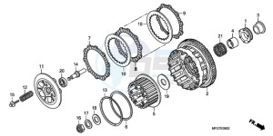 CB600F39 Spain - (SP / ST 25K) drawing CLUTCH