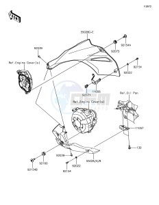 Z1000 ZR1000HHF XX (EU ME A(FRICA) drawing Cowling Lowers