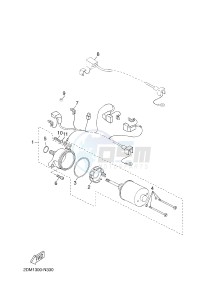 YPR125R XMAX 125 EVOLIS 125 (2DM3 2DM3) drawing STARTING MOTOR