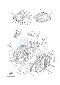 YFM700R YFM70RSBK (2LSN) drawing CRANKCASE