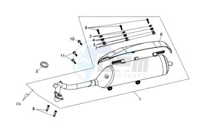 COMBIZ 50 drawing EXHAUST