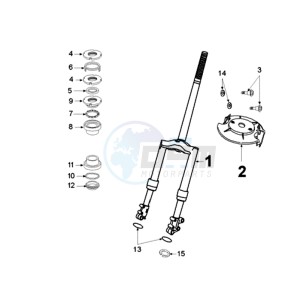 METAL X FR drawing FRONT FORK / STEERINGHEAD