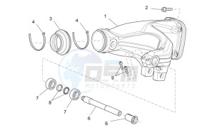 Griso V 8V 1200 drawing Swing arm