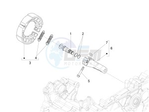 Liberty 150 iGet 4T 3V ie ABS (APAC) drawing Rear brake - Brake jaw