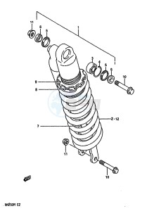 RM250 (K-L-M-N) drawing SHOCK ABSORBER (MODEL N)