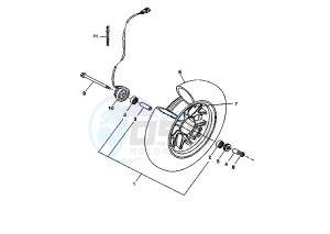 BW'S NAKED 50 drawing FRONT WHEEL