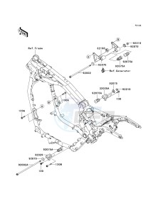 VN 1600A A[VULCAN 1600 CLASSIC] (A1-A3) [VULCAN 1600 CLASSIC] drawing ENGINE MOUNT-- A1_A2- -