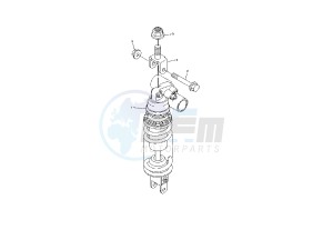 YZF R6 & LIMITED EDITION 07 600 drawing REAR SUSPENSION