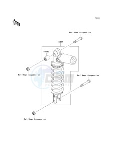 ZX 600 J [ZZR600] (J6F-J8F) J8F drawing SHOCK ABSORBER-- S- -