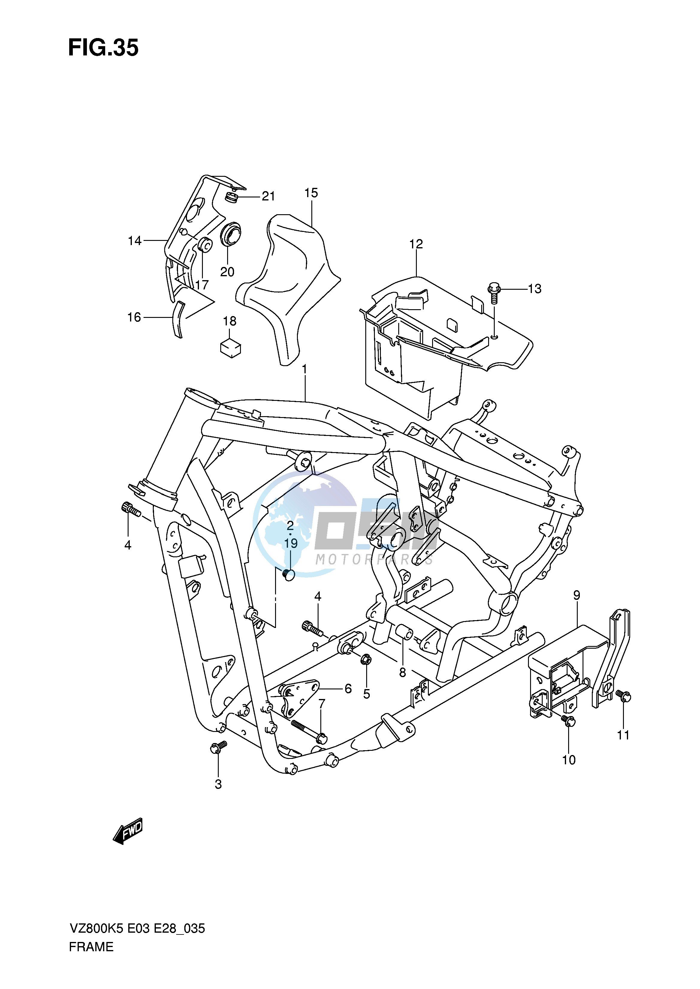 FRAME (MODEL K5 K6 K7 K8)