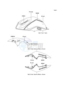 Z1000_ABS ZR1000C9F FR GB XX (EU ME A(FRICA) drawing Decals(Black/Orange)