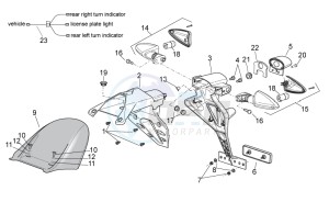 Tuono 1000 v4 R APRC ABS drawing Rear body II