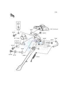 NINJA H2 ZX1000NGF XX (EU ME A(FRICA) drawing Stand(s)