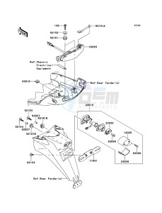 VERSYS_1000 KLZ1000AEF FR GB XX (EU ME A(FRICA) drawing Taillight(s)