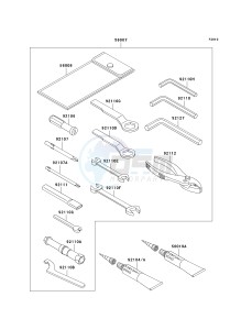 ZR 750 H [ZR-7S] (H1-H5 H5 CAN ONLY) drawing OWNERS TOOLS