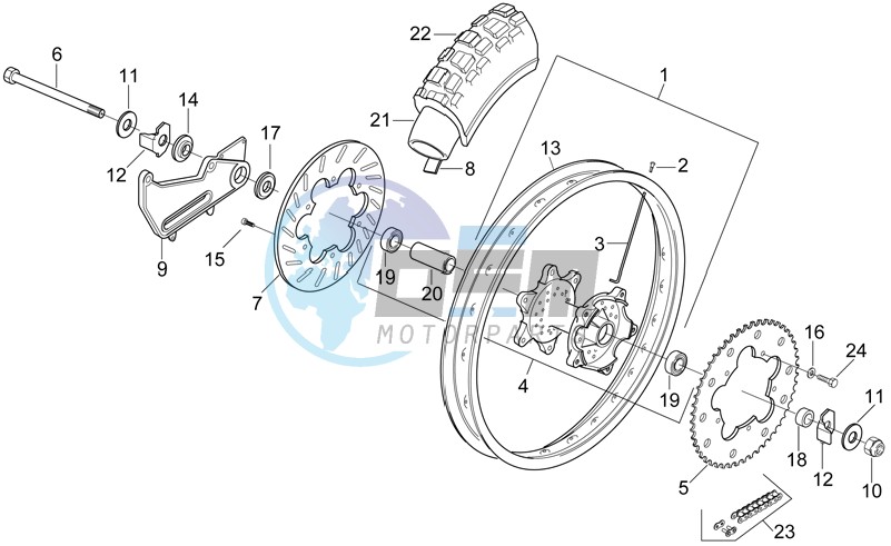 Rear wheel - Enduro