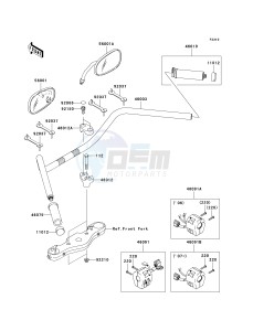 VN 1600 D [VULCAN 1600 NOMAD] (D6F-D8FA) D7F drawing HANDLEBAR