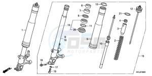 CBR1000RR9 Australia - (U / MME) drawing FRONT FORK