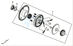 MIO 100 L6 drawing STARTER CLUTCH